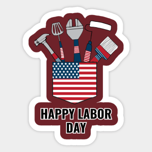 Happy Labor Day Sticker